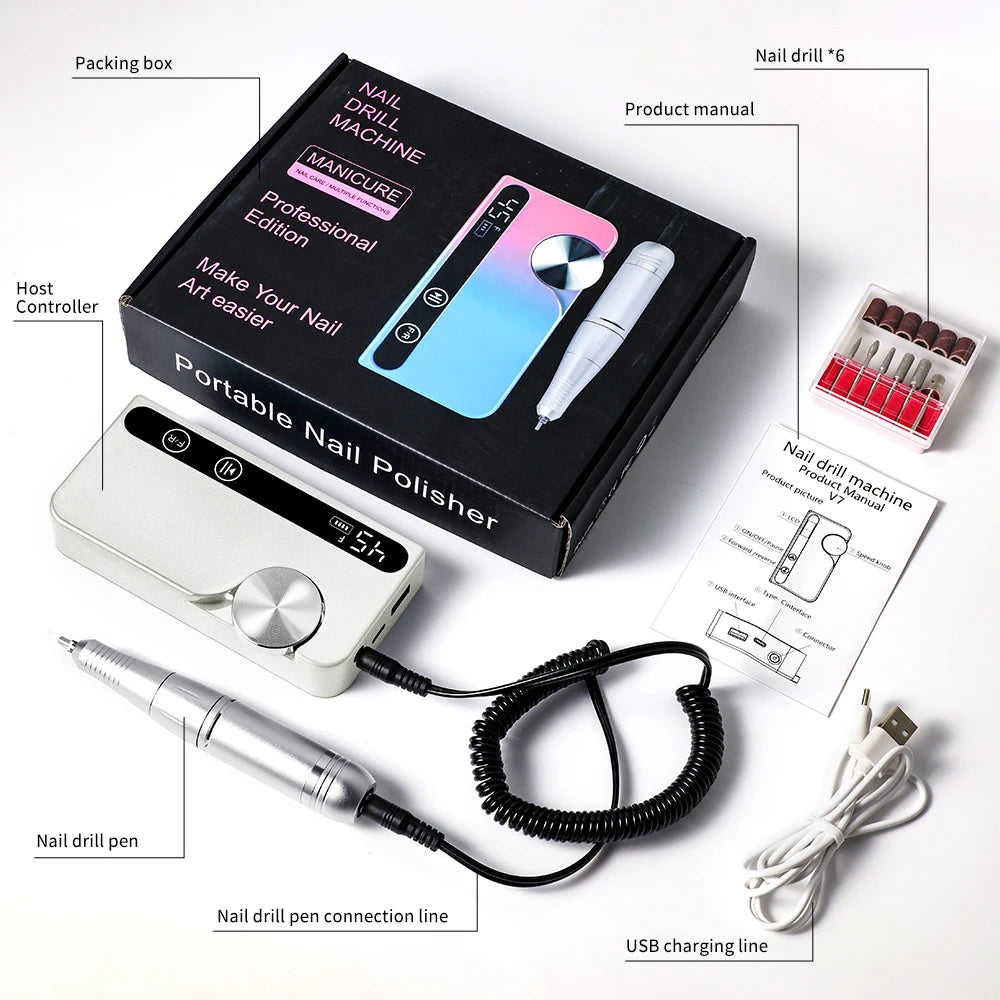Professional Nail Drill Rechargeable
