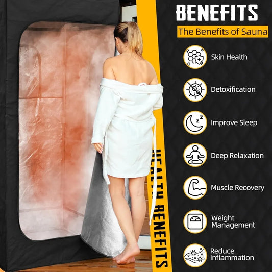 Large Portable Steam Sauna with Remote Control