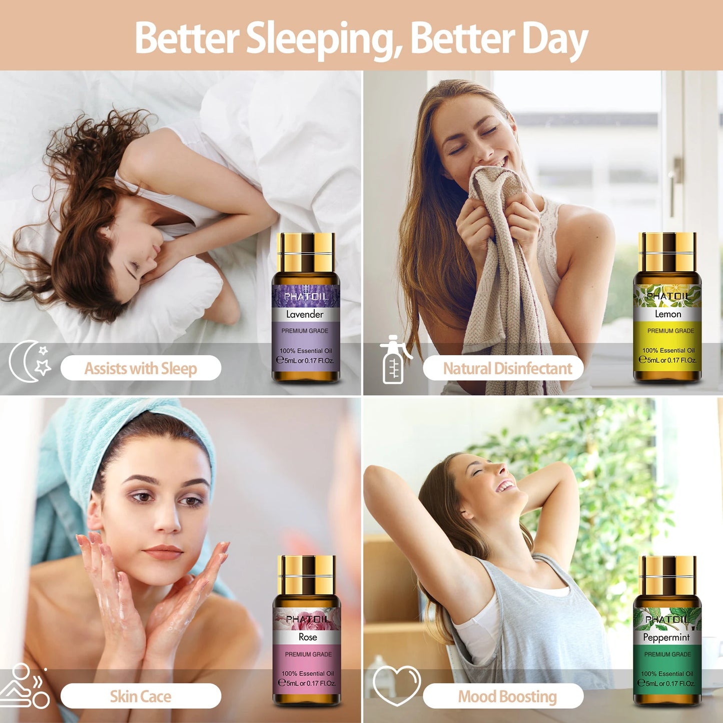 Essential Oils Set Natural Plant Aroma