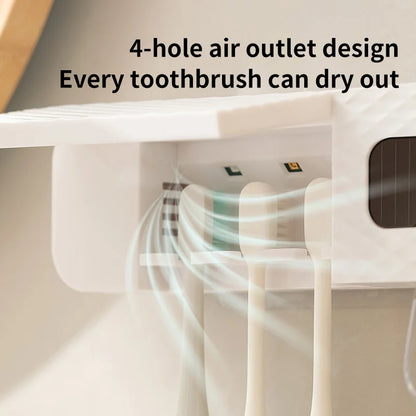 3 -Slot Toothbrush Wall Mount Ultraviiolet
