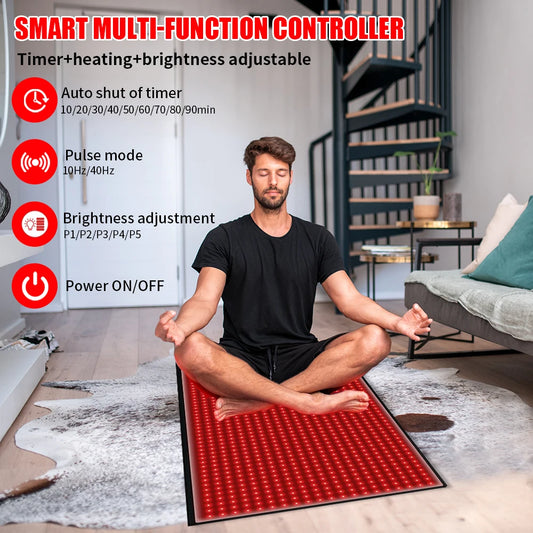Full Body Red Light Mat Pain Relief Wellness