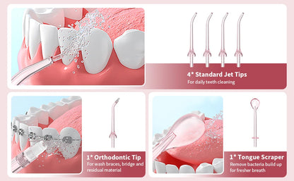 Dental Water Flossers Oral Irrigator Rechargeable Portable