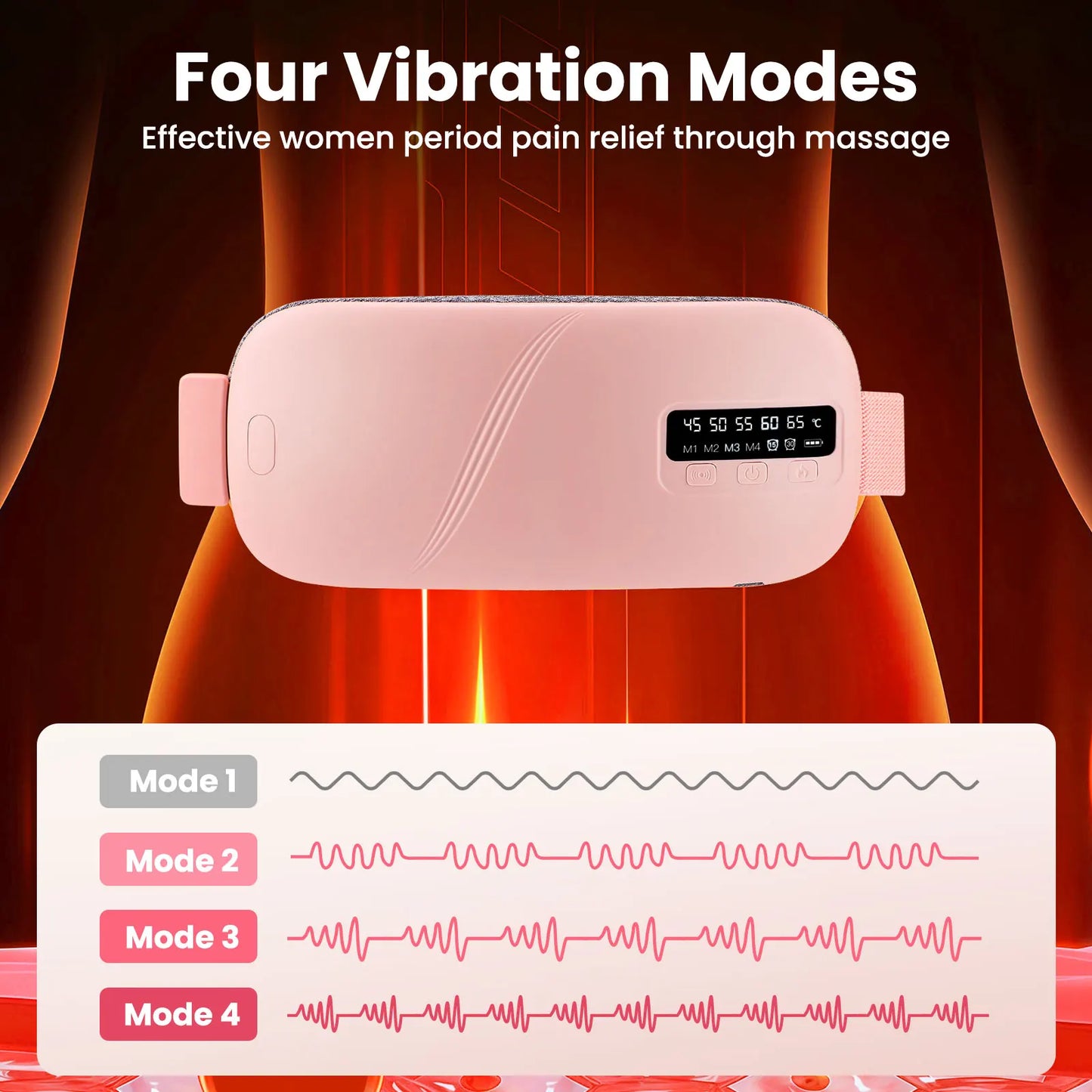 Electric Heating Massager for Menstrual Cramps
