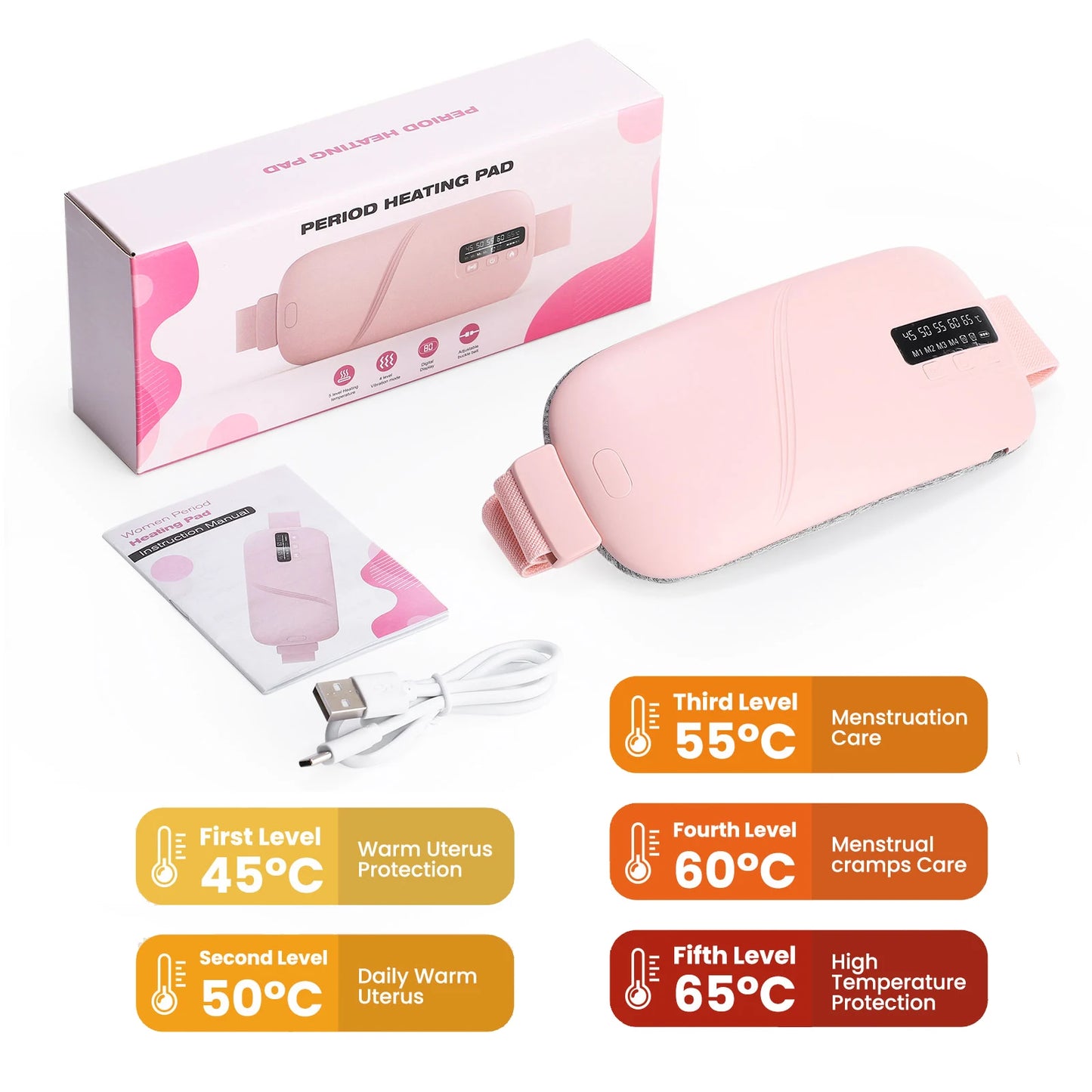 Electric Heating Massager for Menstrual Cramps - Abdominal