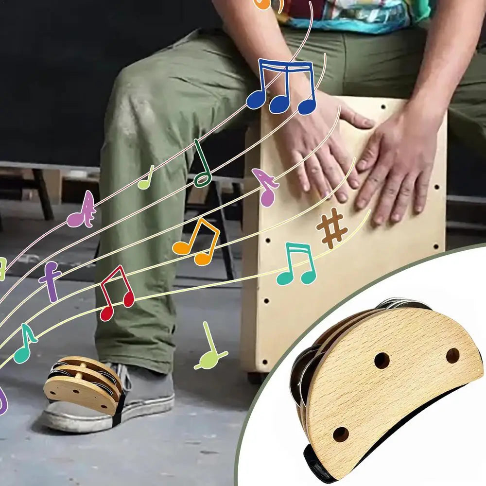 Foot Tambourines For Adults Wooden Foot Tapping