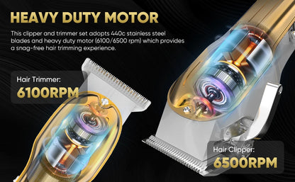 Professional Combo Kits Hair Electric  Clipper