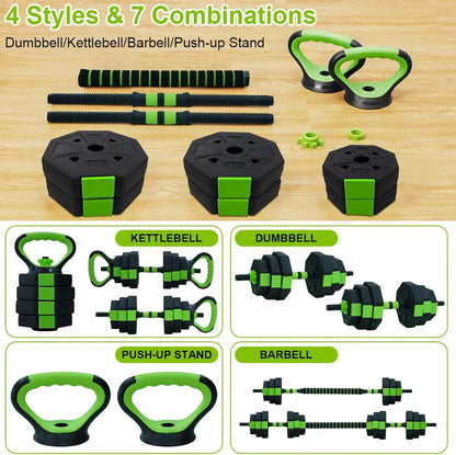 Weight 4 in 1 Adjustable Kettlebell Set  Dumbbell