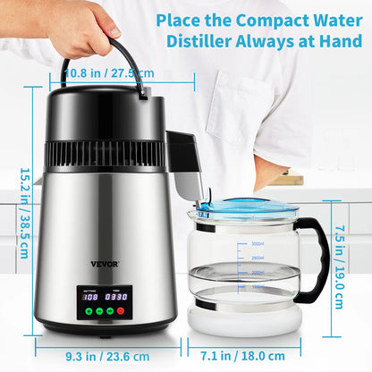 4L Water Distiller Purifier Filter