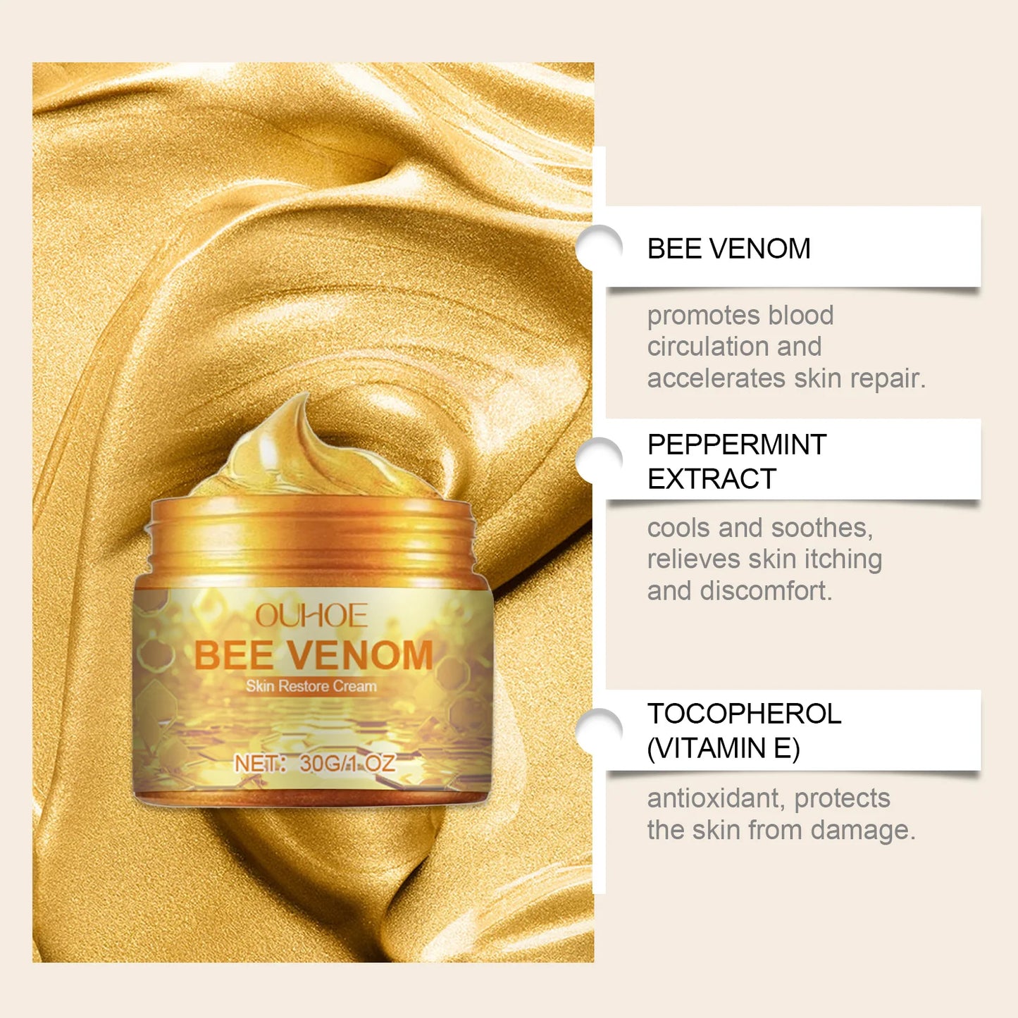 Bee Venom Skin Restore Cream - Repair Skin