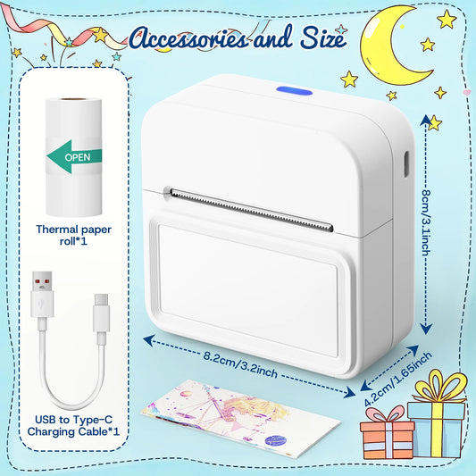 Mini Portable Bluetooth Printer - Pocket thermal printer