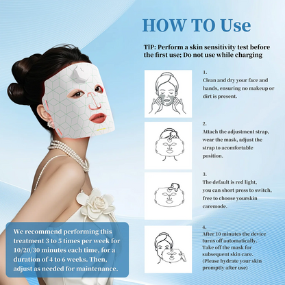 Portable 7 Colors Red Light Therapy Mask