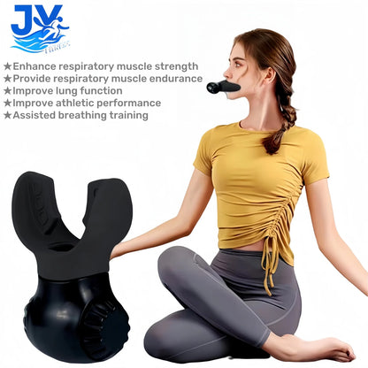 Breather's Trainer with Adjustable Inspiratory/Expiratory Vibration Fitness