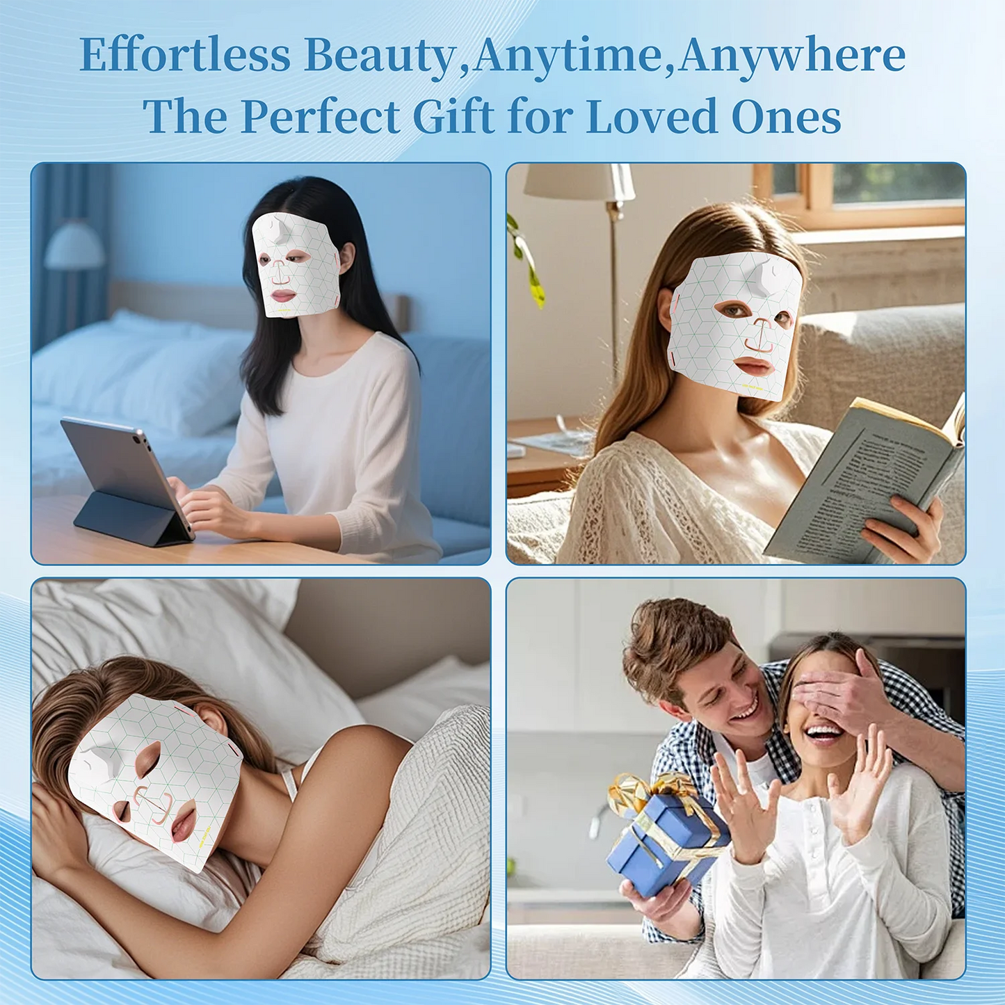 Portable 7 Colors Red Light Therapy Mask