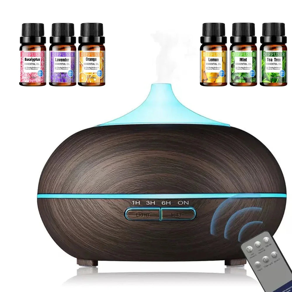Ultrasonic Aromatherapy Diffuser with 6 Essential Oils