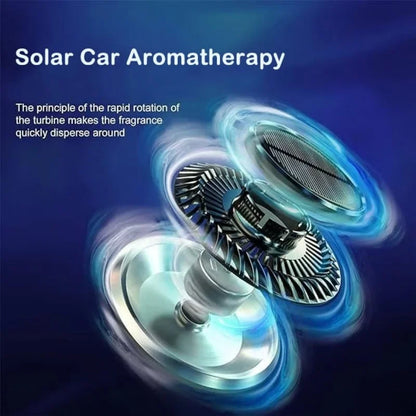Aromatherapy Solar Auto Rotating Car Air Freshener