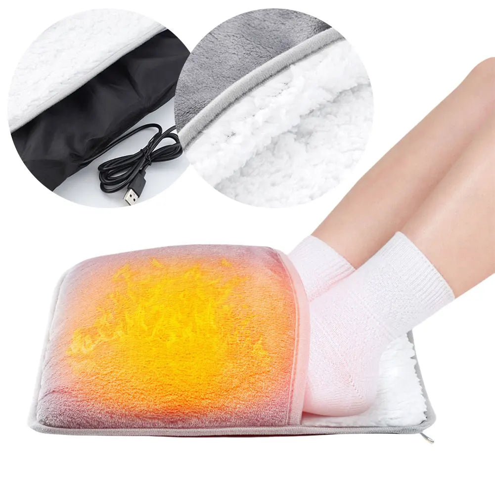 Electric Foot Heating Pad, Plush and Soft