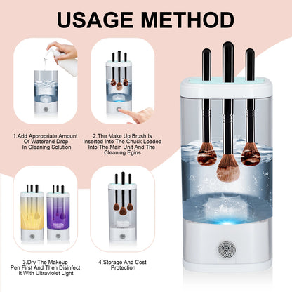 3 In 1 Electric Makeup Brush Cleaner