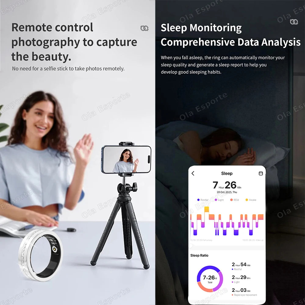 Diamond Fashion Women Smart Ring