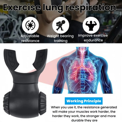 Breather's Trainer with Adjustable Inspiratory/Expiratory Vibration Fitness