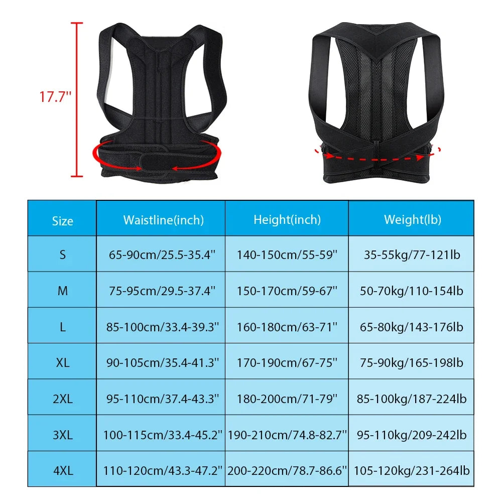 Back Brace Posture Corrector Women & Men