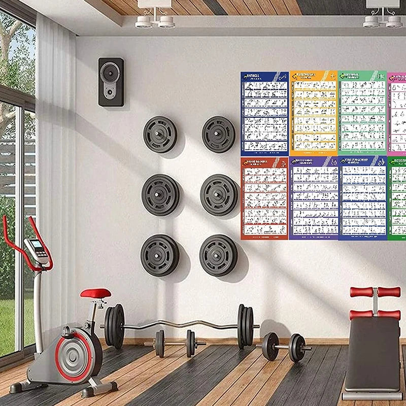 Full Body Home Gym Workout Poster Set