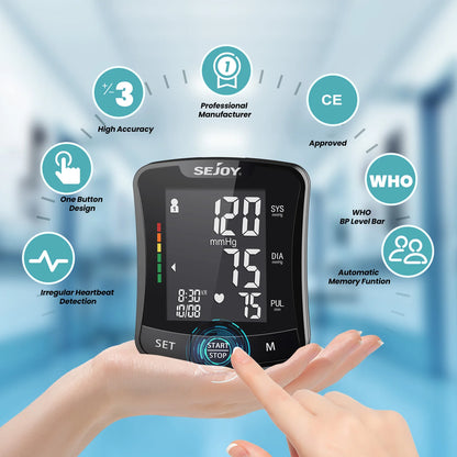 Electronic Blood Pressure Monitor Wrist Cuff