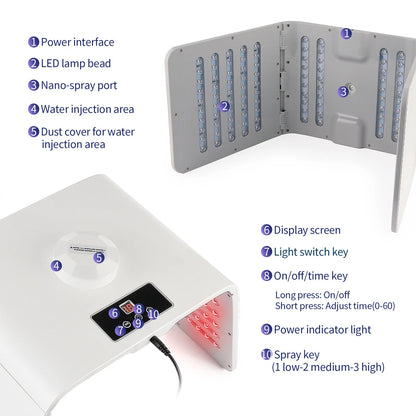 Foldable 7 Colors LED Photon Machine Face
