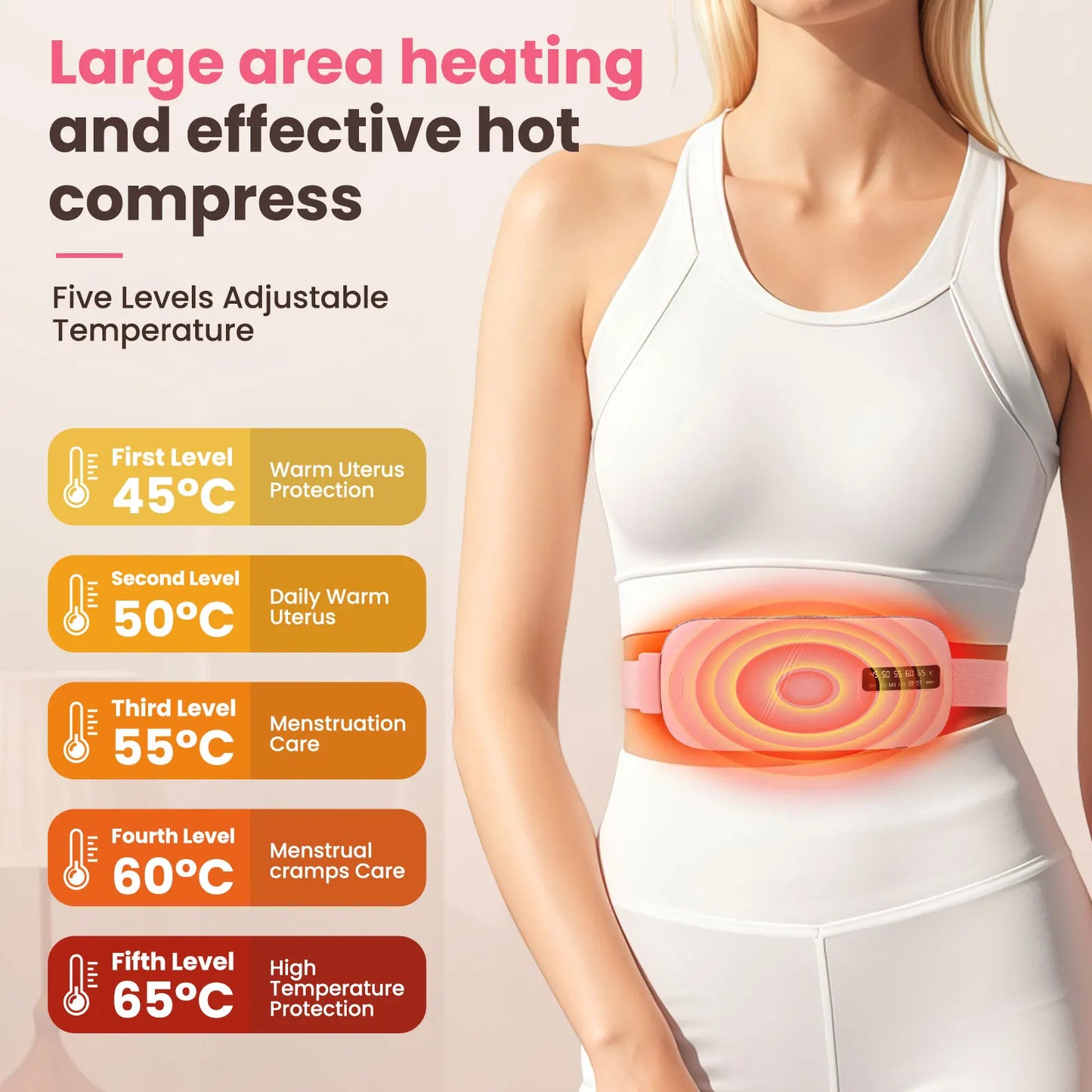 Electric Heating Massager for Menstrual Cramps