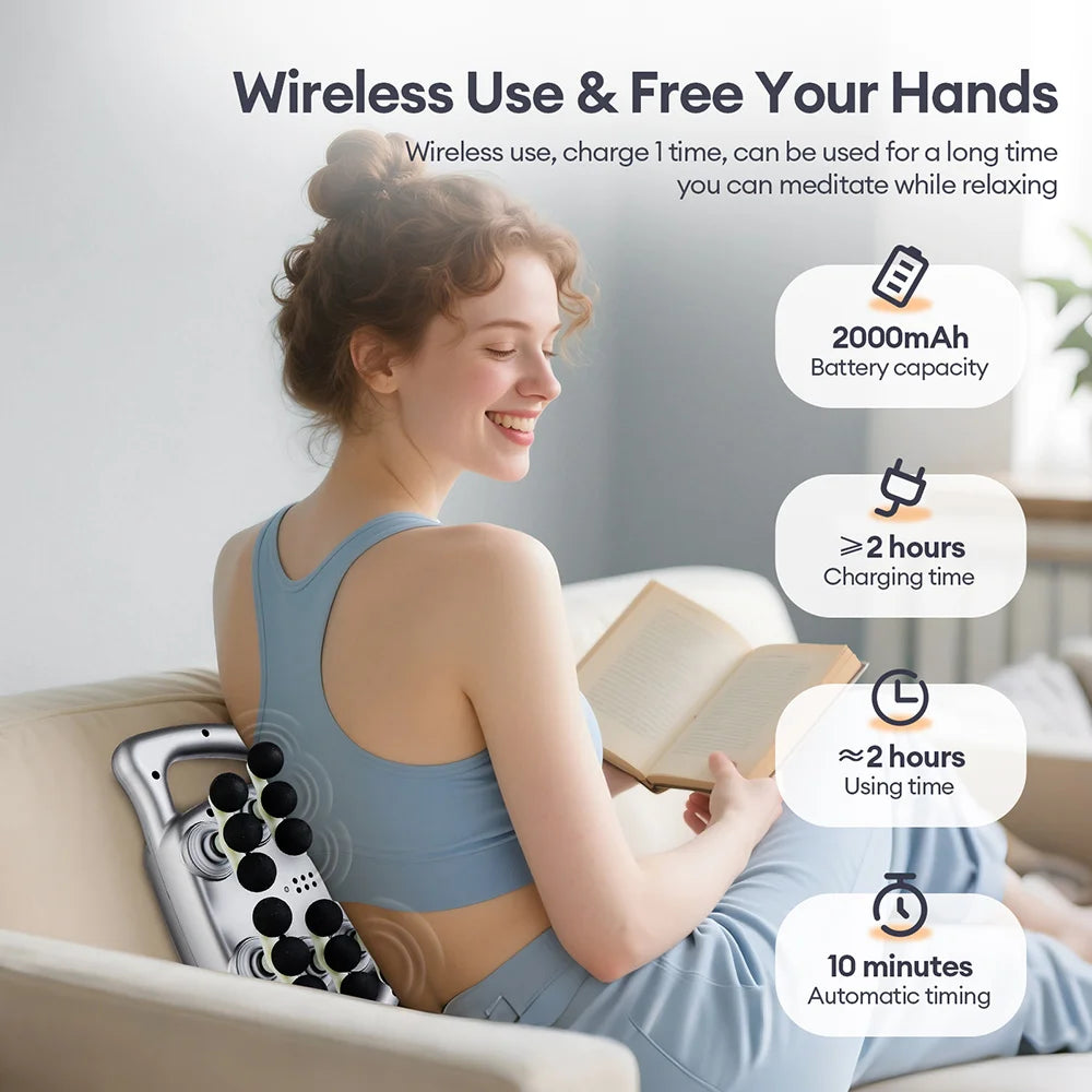 24-Head Fascia Gun 9 Modes Vibration Massage