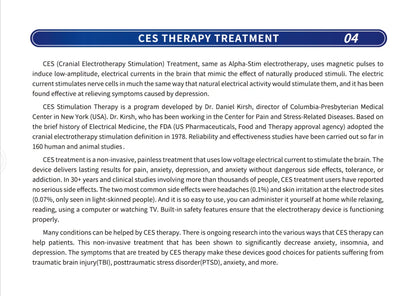 Sleep Aid Device CES Stimulation Therapy
