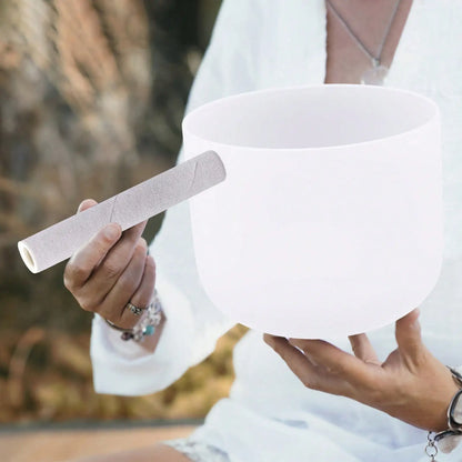 Sound Healing Frosted Quartz Crystal Singing Bowl
