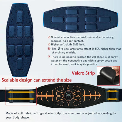 Abdominal Toning Belt EMS Muscle Stimulator
