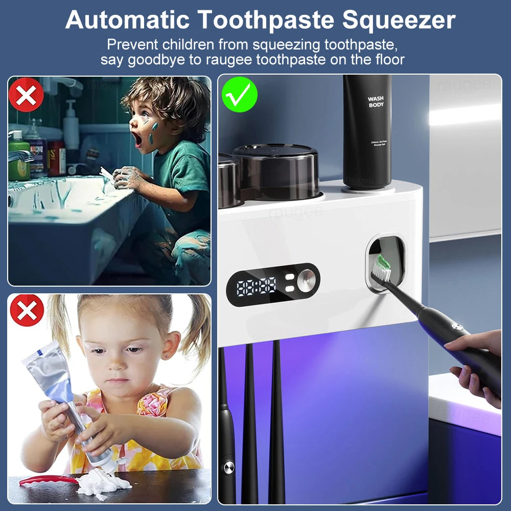 Portable Toothbrush Sterilizer Wireless UV Sanitation Holder