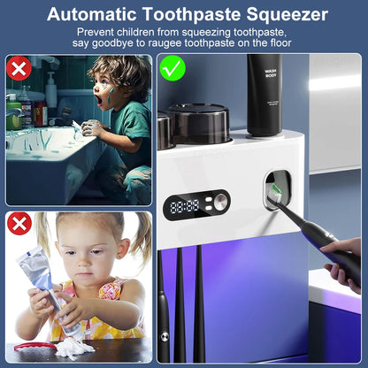 Portable Toothbrush Sterilizer Wireless UV Sanitation Holder