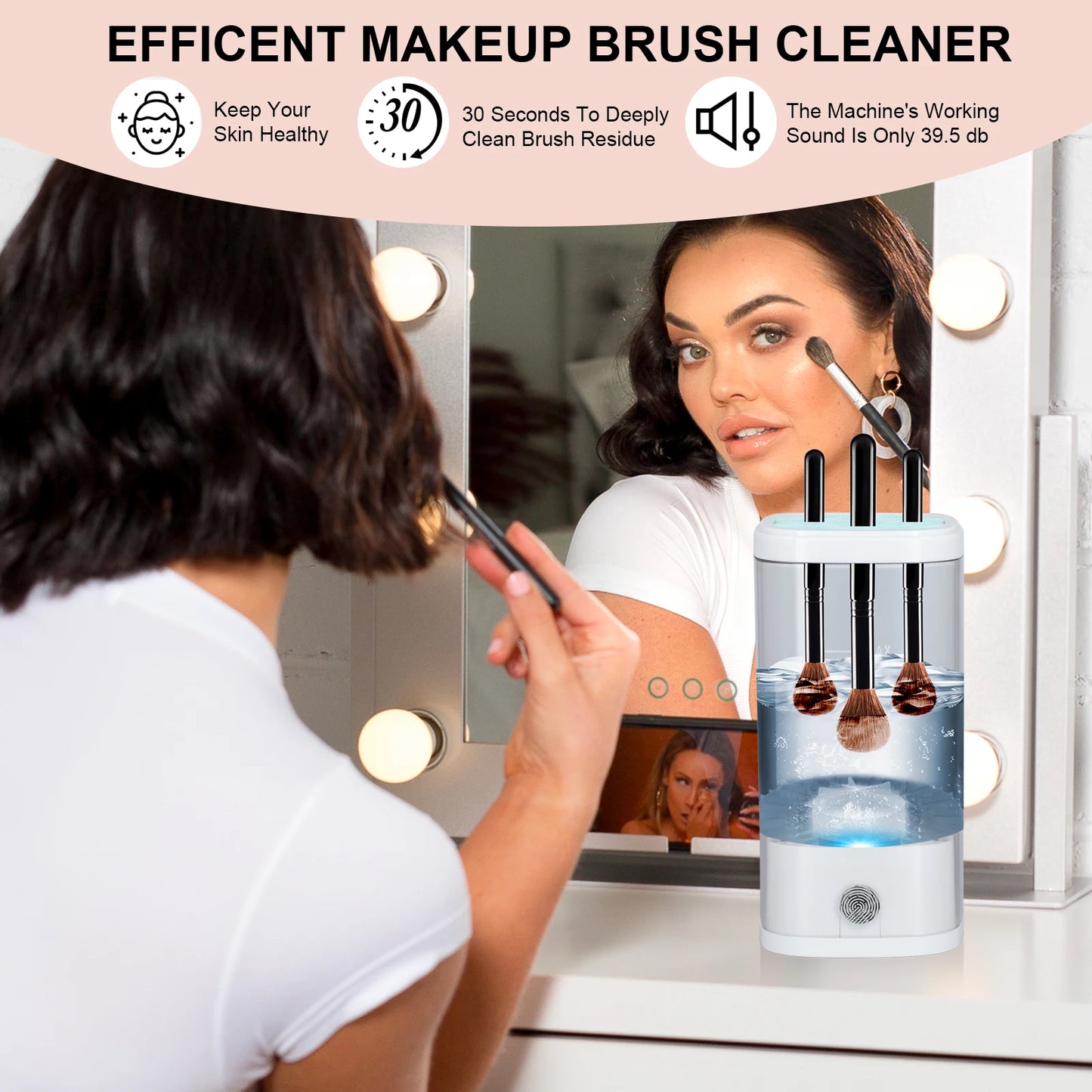 3 In 1 Electric Makeup Brush Cleaner