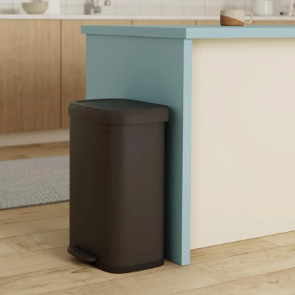 13 - Gallon Odor Control Stainless Steel Trash Can