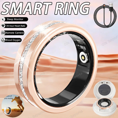 Diamond Fashion Women Smart Ring
