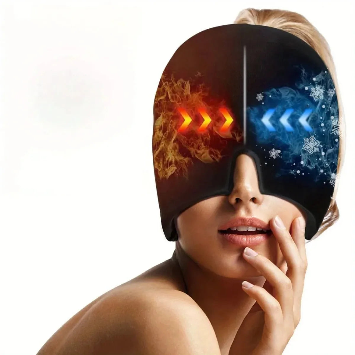 Migraine Relief Hat Cooling Gel Headband Adjustable