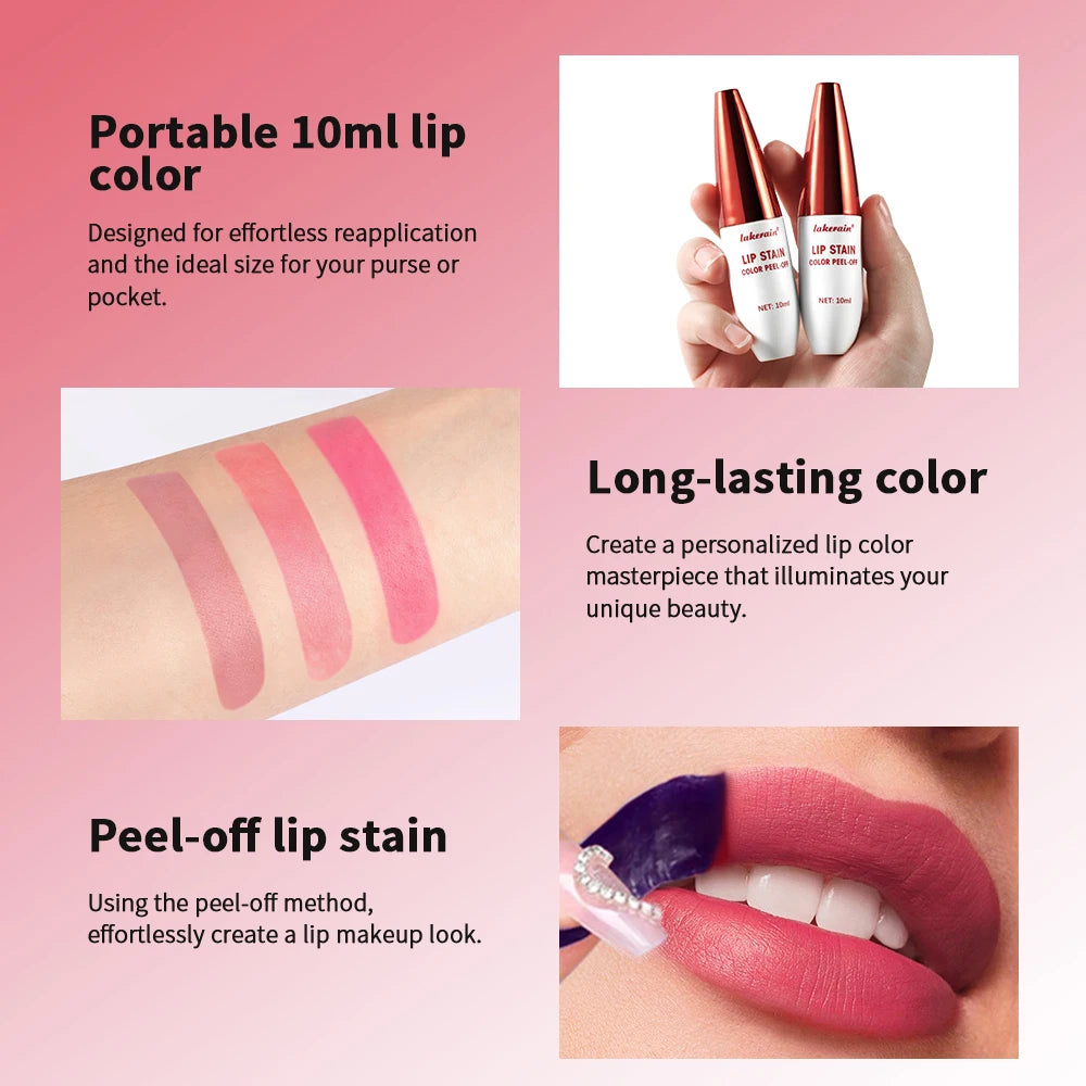 Peel Off Waterproof Lip Gloss Matte - Tinted