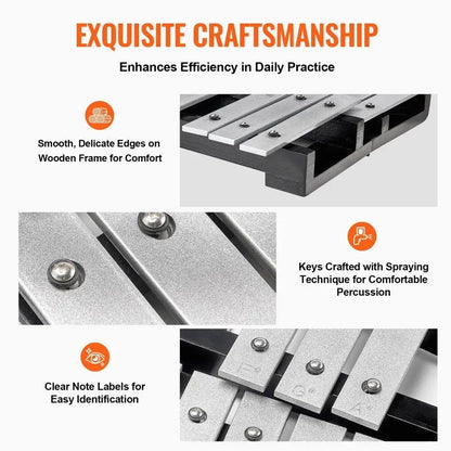 30-Note Xylophone Set with Mallets & Sticks