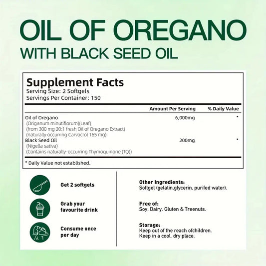 Oil Of Oregano Black Seed Oil Antioxidants