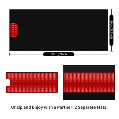 71" Red Light Sleeping Bag Full Body