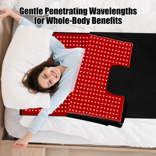 71" Red Light Sleeping Bag Full Body