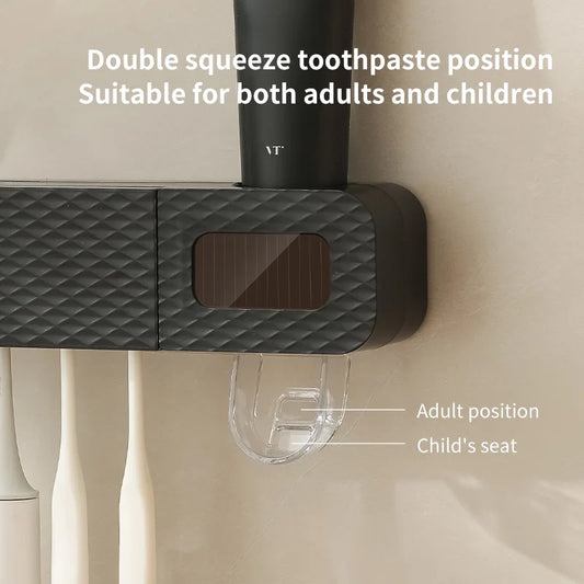 3 -Slot Toothbrush Wall Mount Ultraviiolet