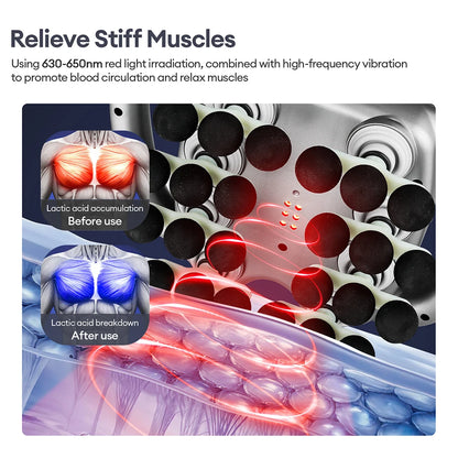 24-Head Fascia Gun 9 Modes Vibration Massage