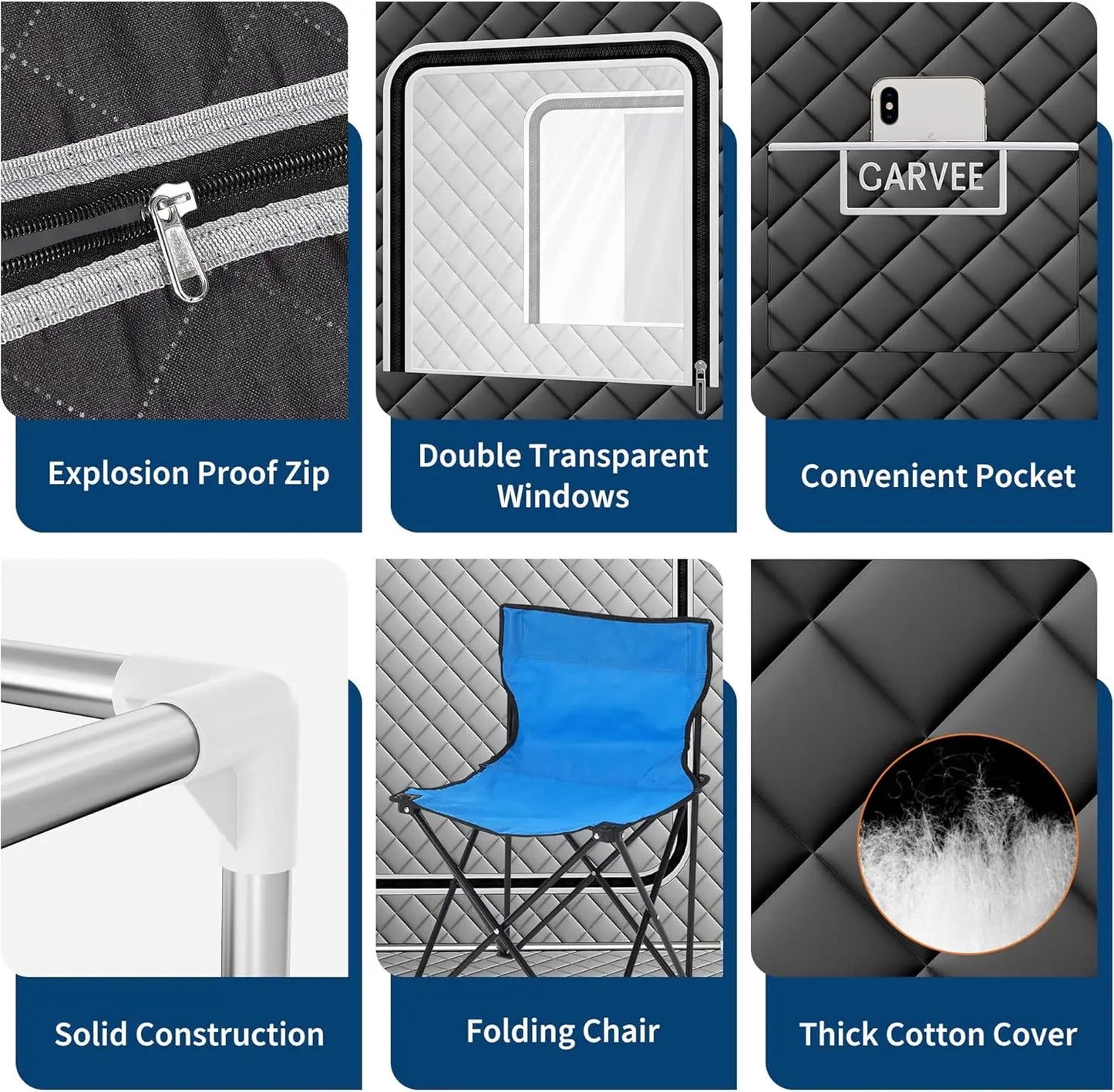 Portable Home Sauna Box With Remote Control