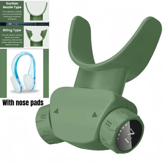 Breather Trainer with Adustable Inspiratory/Expiratory Vibration Fitness