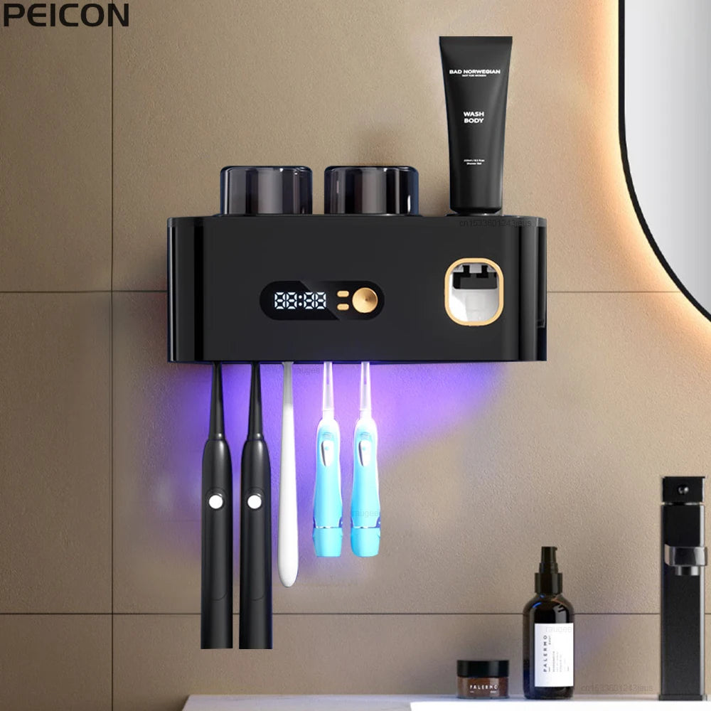 Portable Toothbrush Sterilizer Wireless UV Sanitation Holder
