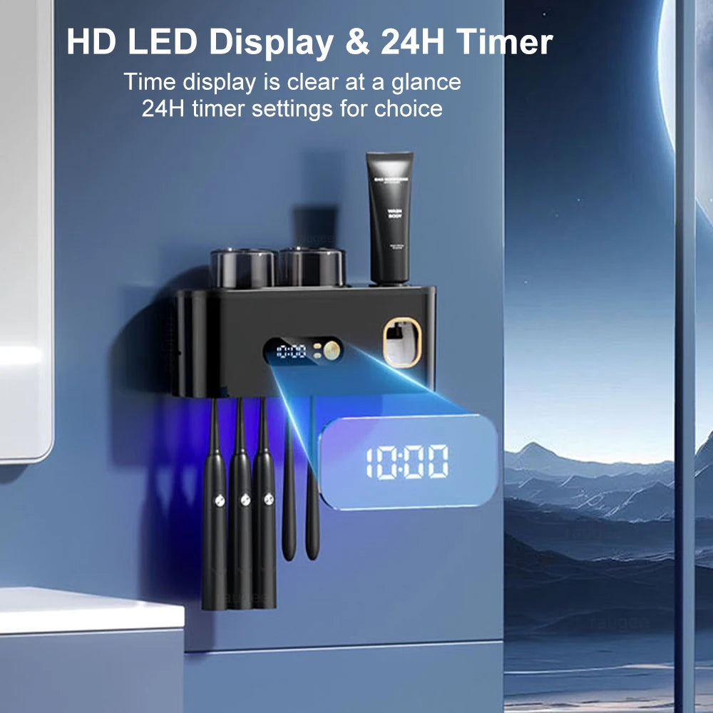 Portable Toothbrush Sterilizer Wireless UV Sanitation Holder