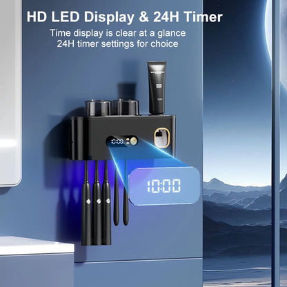 Portable Toothbrush Sterilizer Wireless UV Sanitation Holder